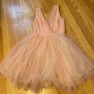 Zara pink tulle dress